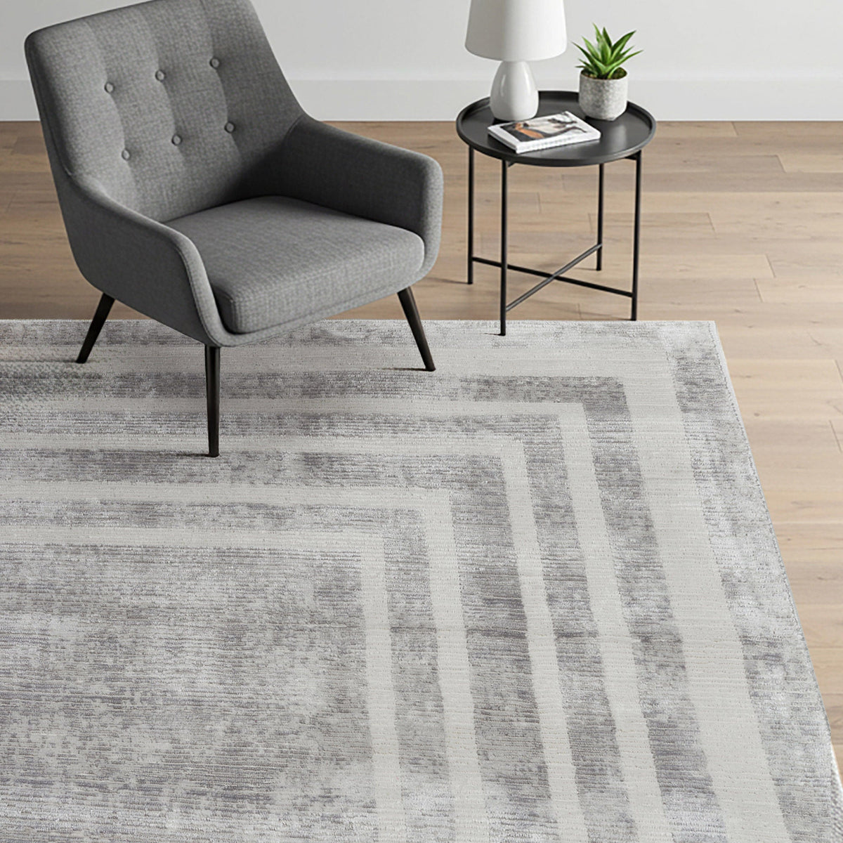 Sasha Area Rug, Damson Gray, 8'8” x 13'