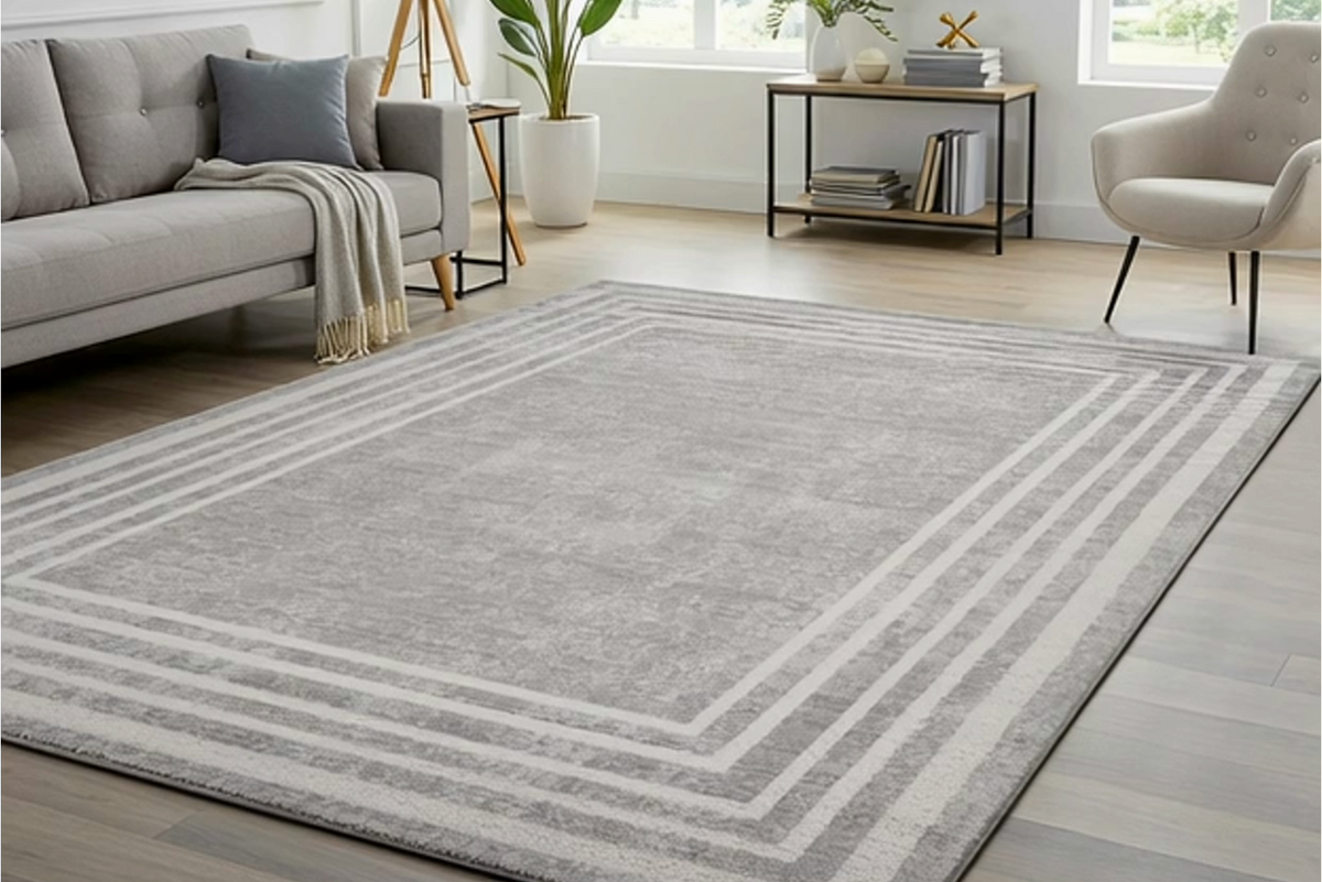 Sasha Area Rug, Damson Gray, 8'8” x 13'
