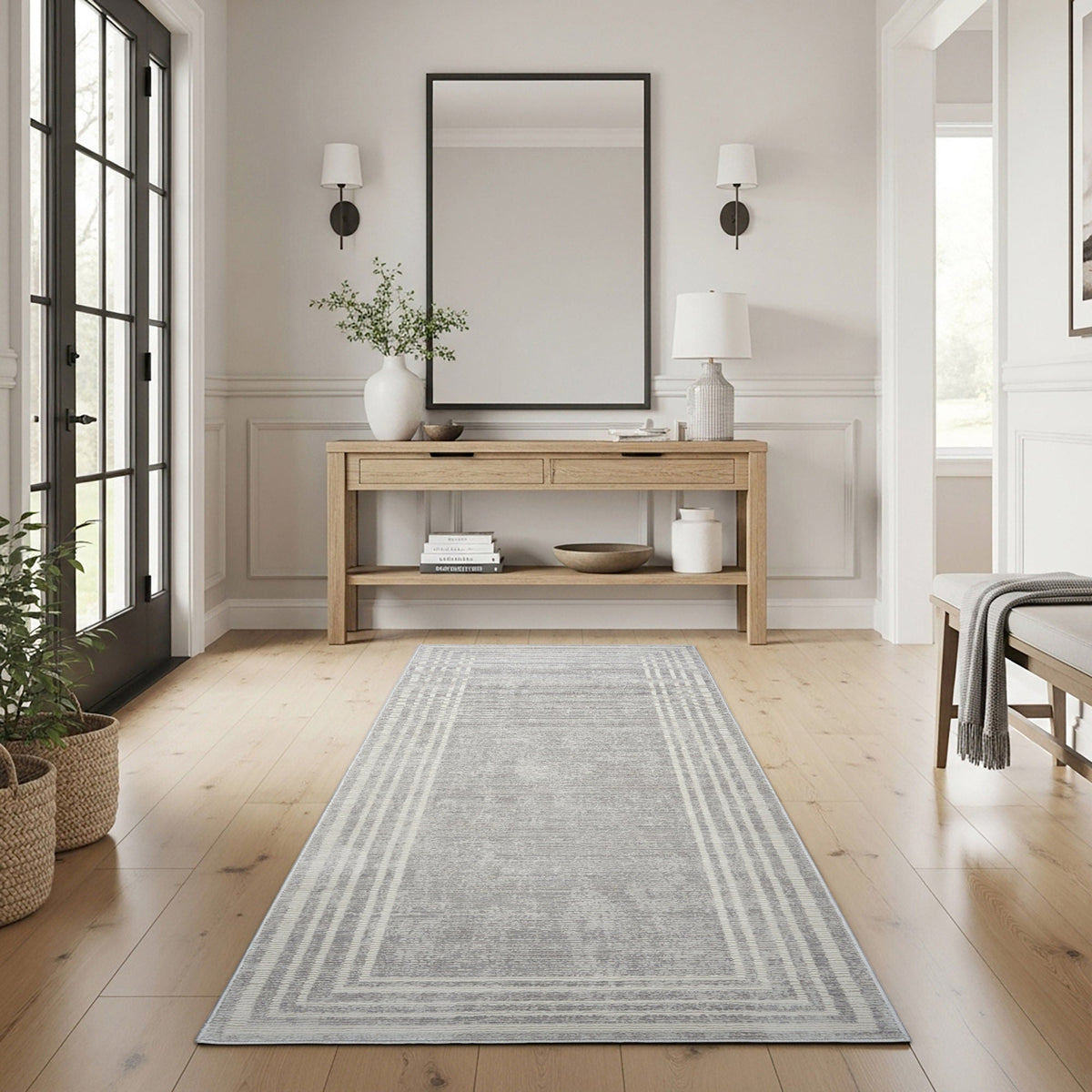 Sasha Runner, Damson Gray, 2'6” x 7'