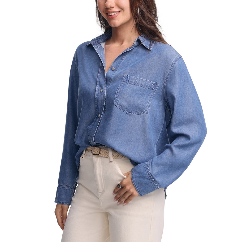Frye Women's Lyocell Button-Up Shirt - image 7