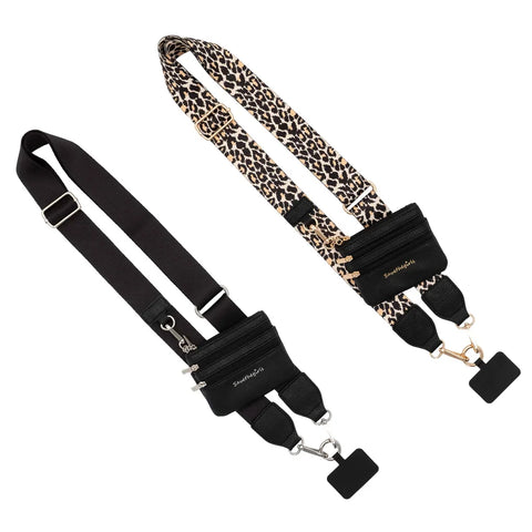 Clip & Go Strap With Zippered Pouch 2-pack