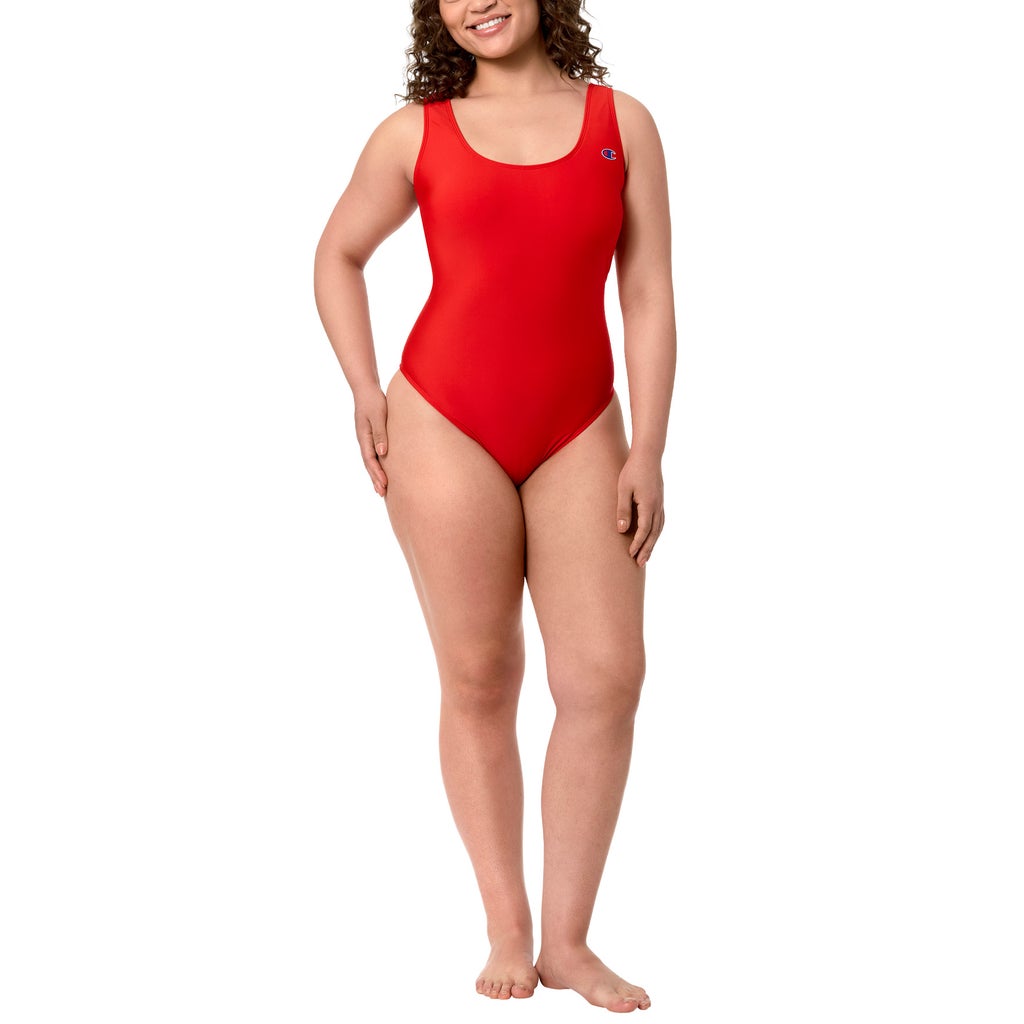 [color:red] Champion Women's One-Piece Swimsuit - Red - image 5