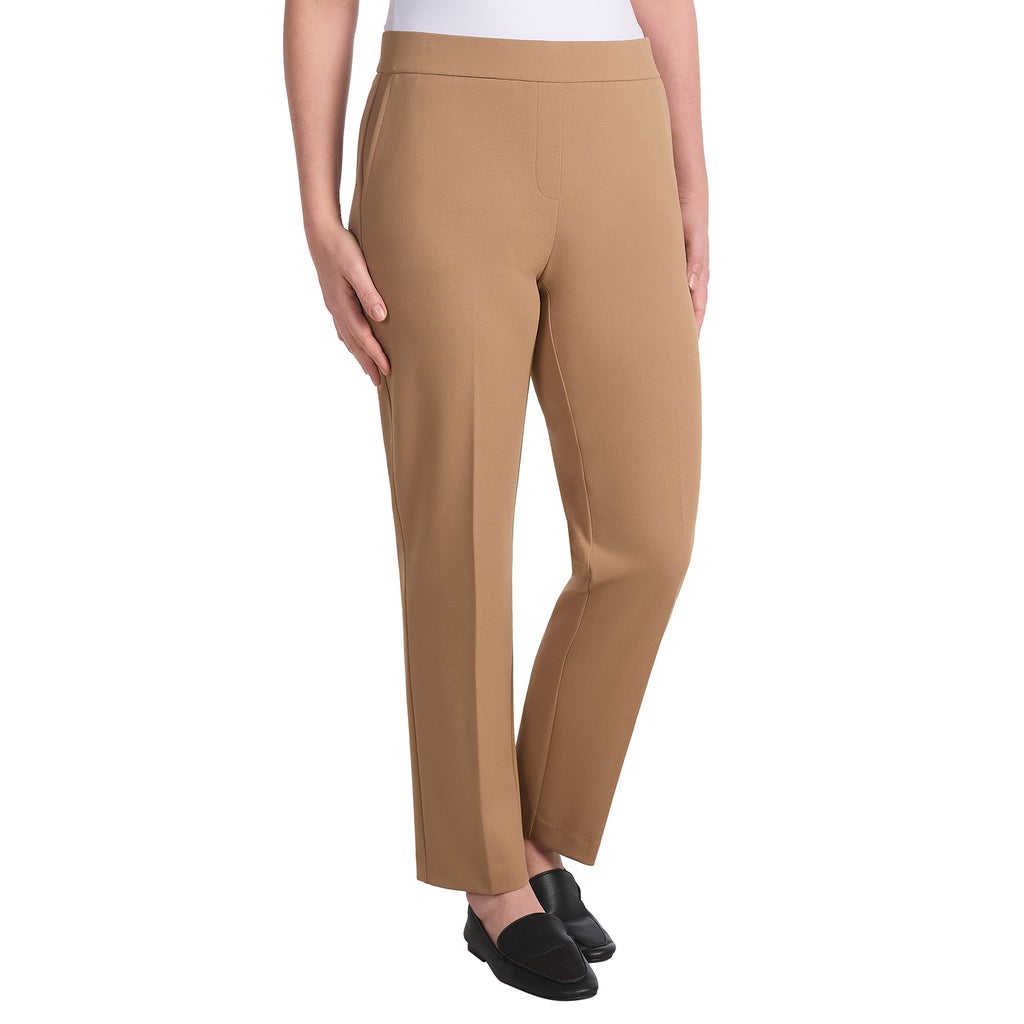 [color:tan] Hilary Radley Women's Crepe Pant - Tan - image 3