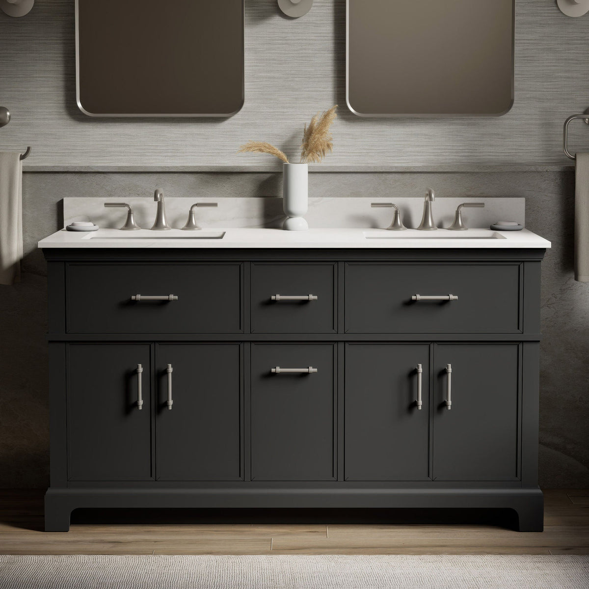 Kohler Chulton Bathroom Vanity with Sink and Quartz Top in Gray