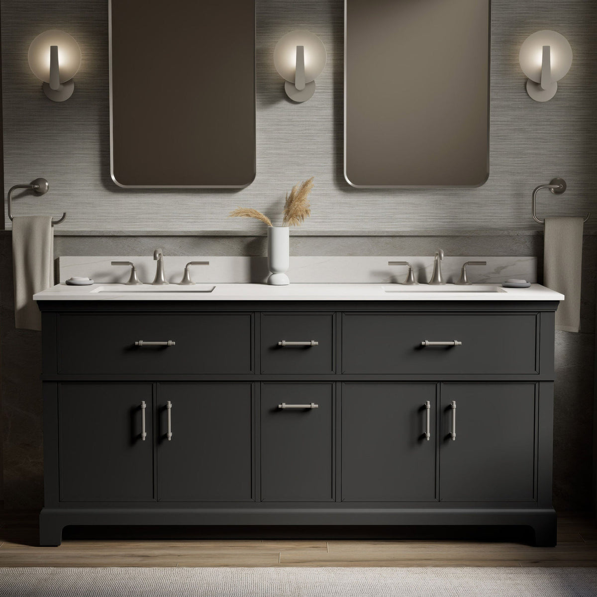 Kohler Chulton Bathroom Vanity with Sink and Quartz Top in Gray
