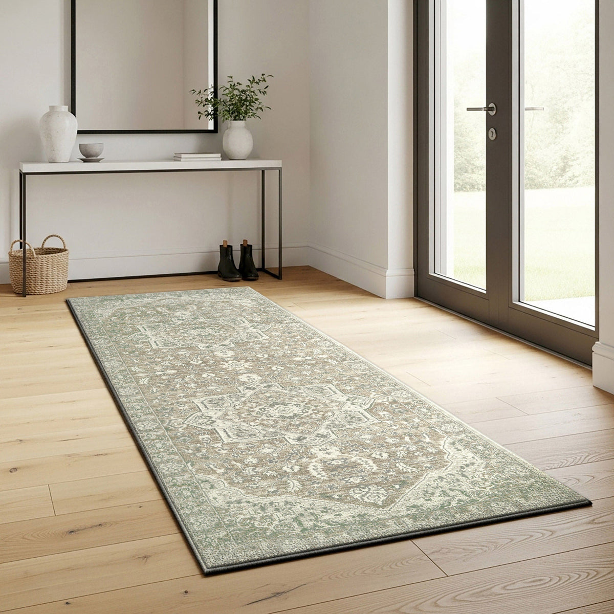 Sasha Runner, Adryan Beige, 2'6" x 7'