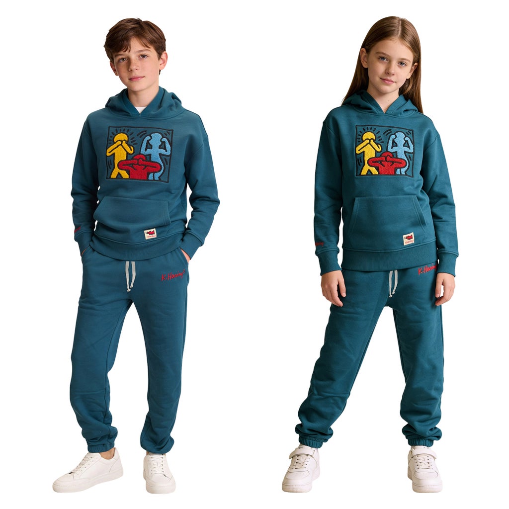 [color:blue] Keith Haring Youth 2-piece Set - Blue - image 1