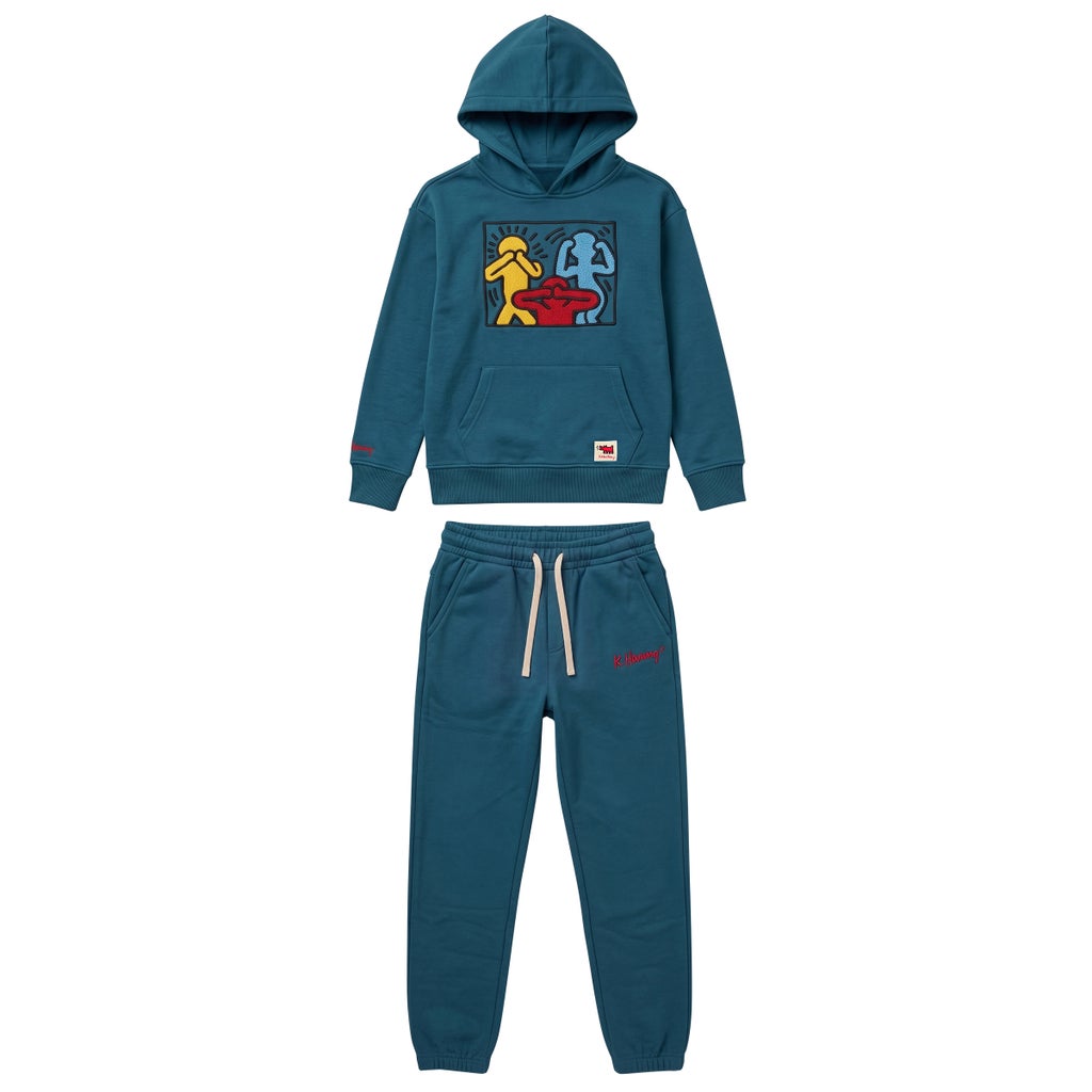 [color:blue] Keith Haring Youth 2-piece Set - Blue - image 3