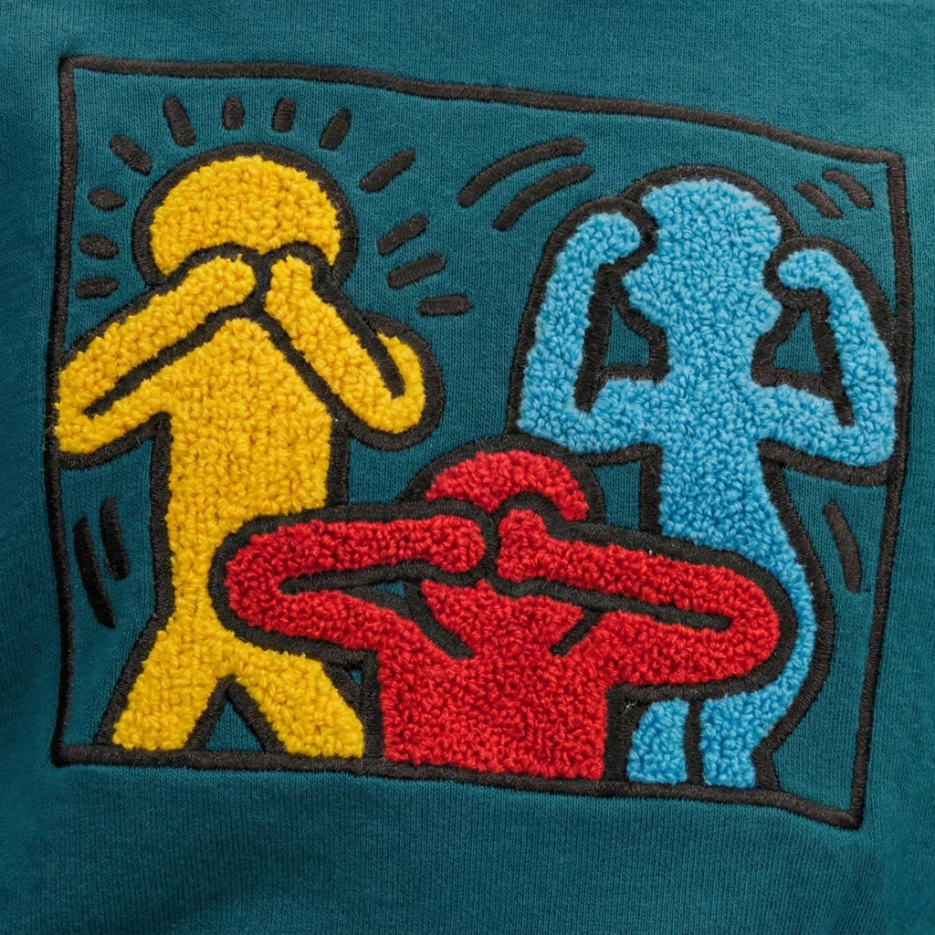 [color:blue] Keith Haring Youth 2-piece Set - Blue - image 4