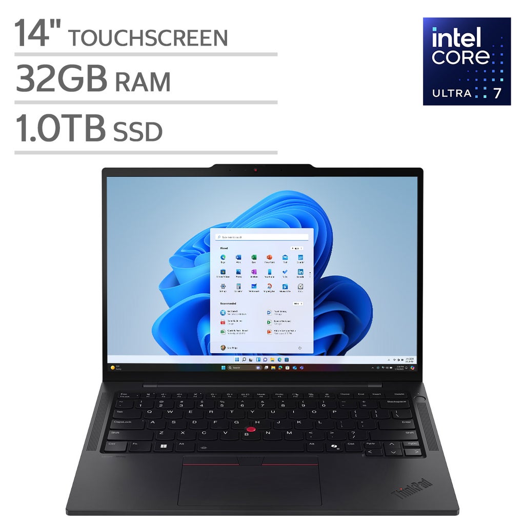 Lenovo ThinkPad T14S G6 14" Touchscreen Laptop — Core Ultra 7 255U Processor — 32GB RAM — 1TB SSD — Windows 11 Pro — Wi-Fi 7 – image 1