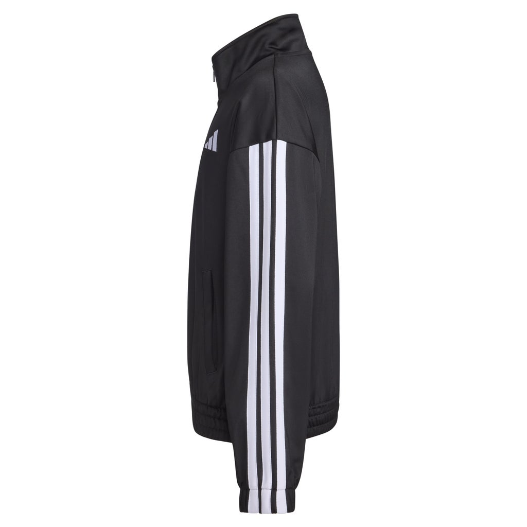 [color:black] adidas Youth Tricot Full Zip - Black - image 5