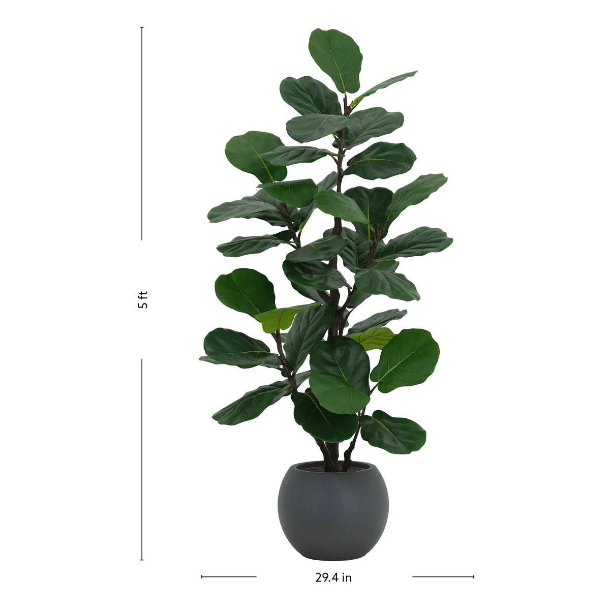 Faux 5' Slim Fig Tree
