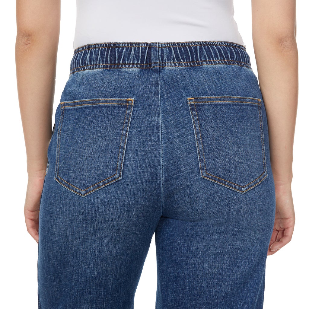 [color:blue] Buffalo Women's Wide Leg Pull-On Jean - Blue - image 8