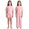 [color:pink] Calvin Klein Youth 3-piece Ribbed PJ Set - Pink - image 1