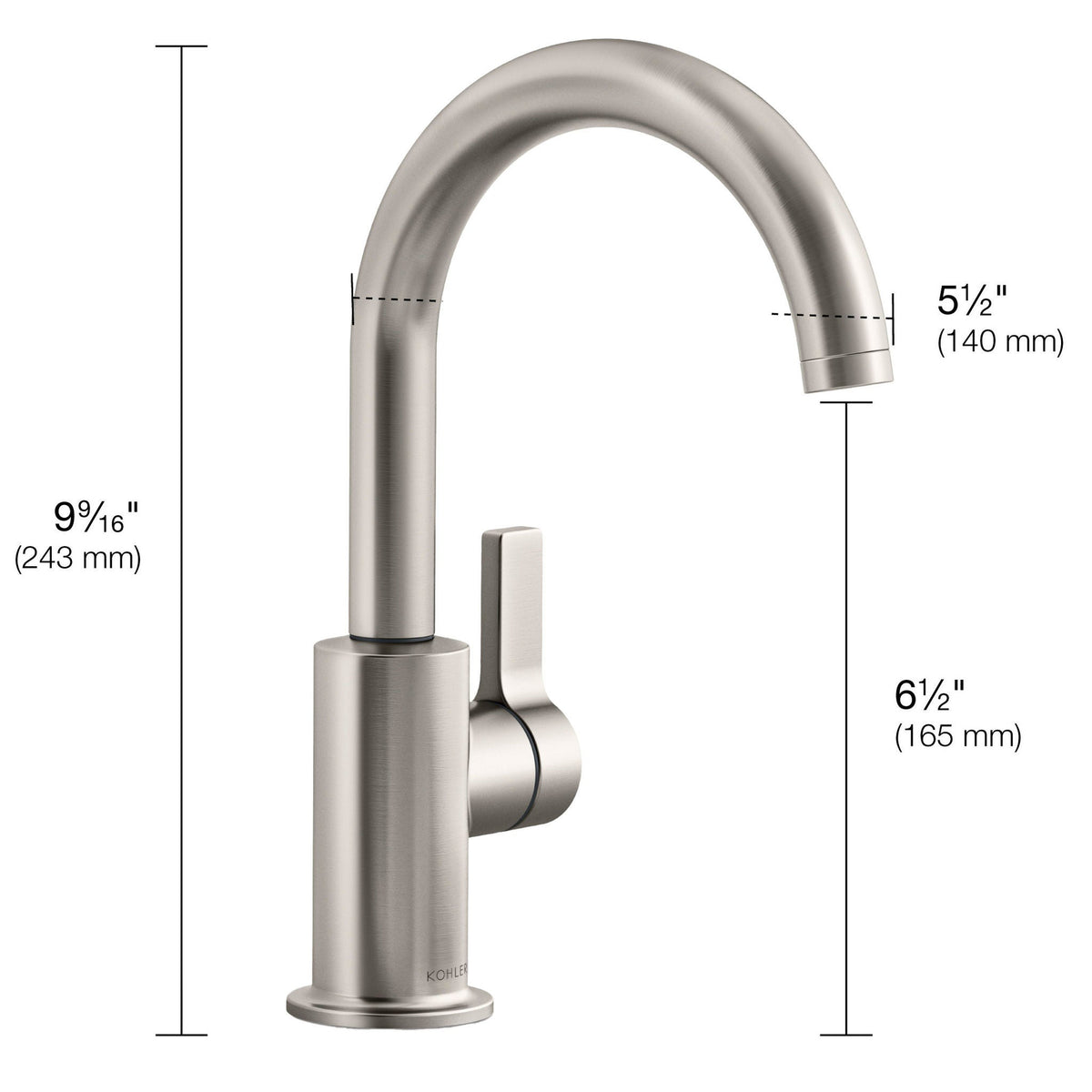 Kohler Vybe Beverage Faucet With Aquifer+ Water Purification System