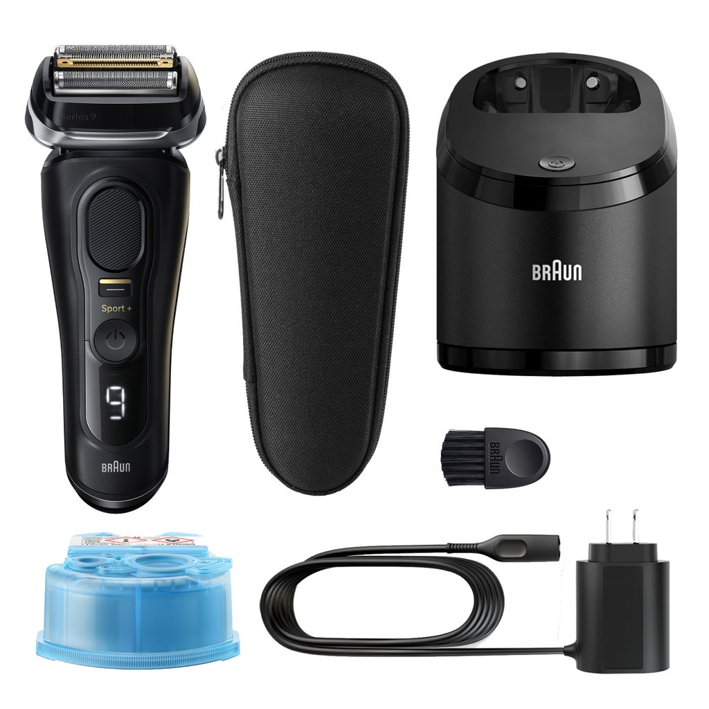 Braun Series 9 Sport + Electric Shaver with Clean and Charge Station and Travel Case - product image