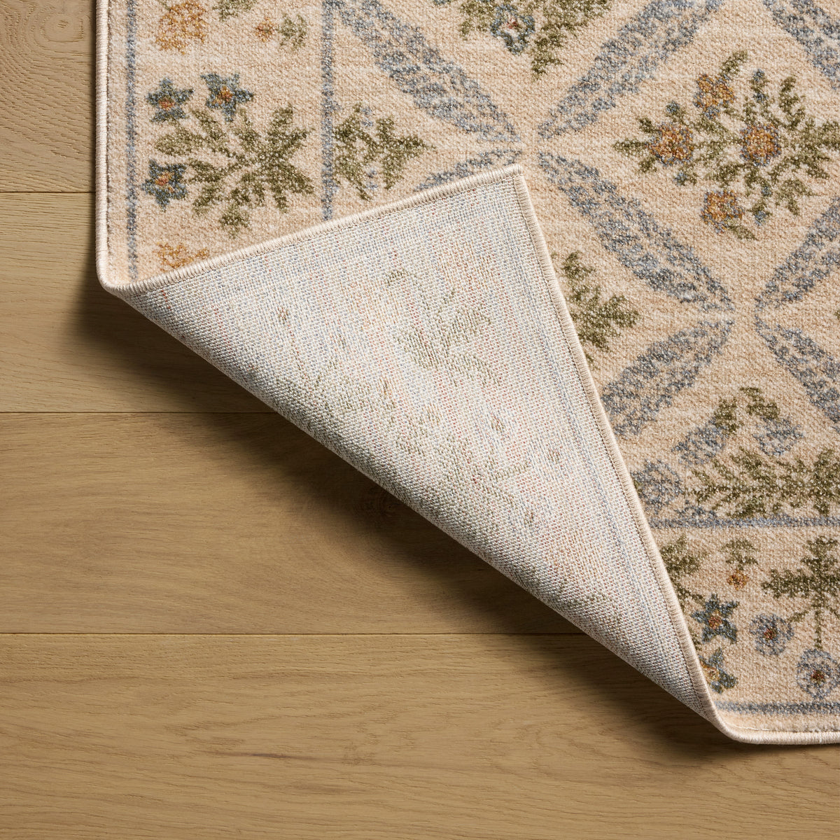 Rifle Paper Co. x Loloi Figaro Runner Rug, Cream, 1'11” x 8'