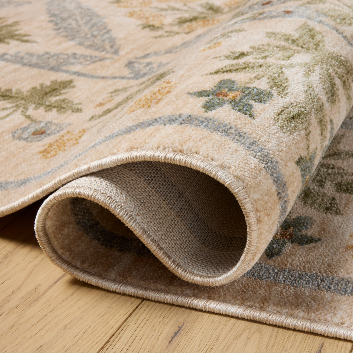 Rifle Paper Co. x Loloi Figaro Runner Rug, Cream, 1'11” x 8'