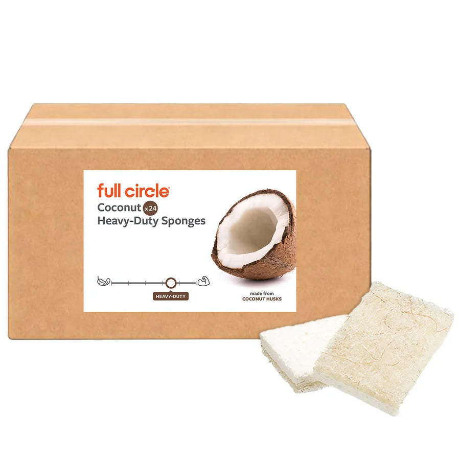 Full Circle Coconut Heavy-Duty Sponge, 24-count