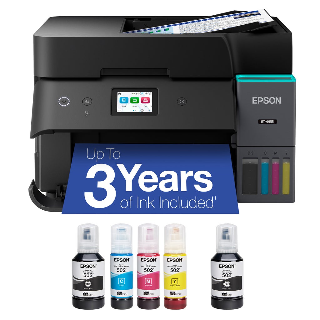 Epson EcoTank ET-4955 Wireless All-in-One Color Supertank Printer – image 1