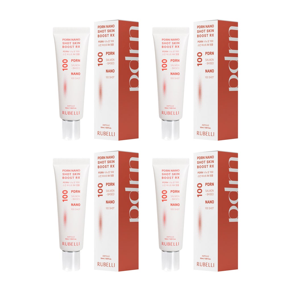 Rubelli PDRN Nano Shot 100 Skin Boost Ampoule, 4-pack - product image