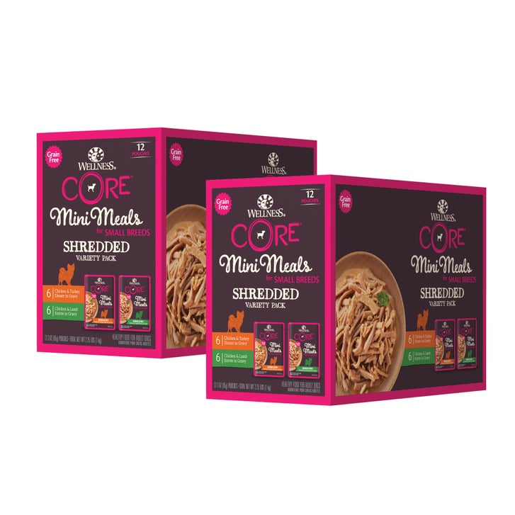 Wellness CORE Mini Meals Shredded Variety Pack, 3 oz, 24-count - image 1