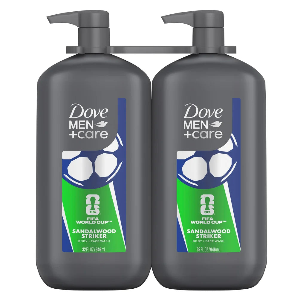 Dove Men +Care Body & Face Wash, 32 fl oz, 2-pack - image 2