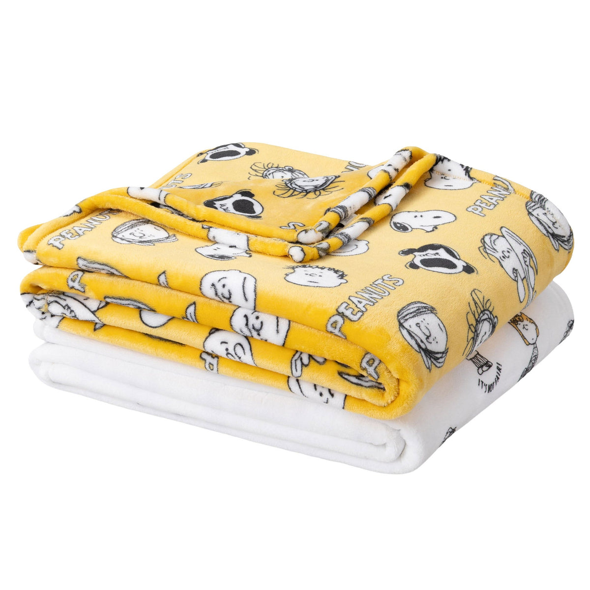 Peanuts Printed VelvetLoft Throw, 2-pack