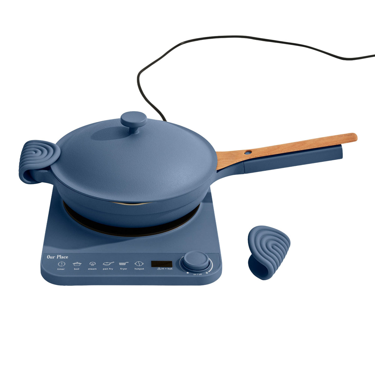 Our Place Induction Plate and Always Pan with Hot Grips