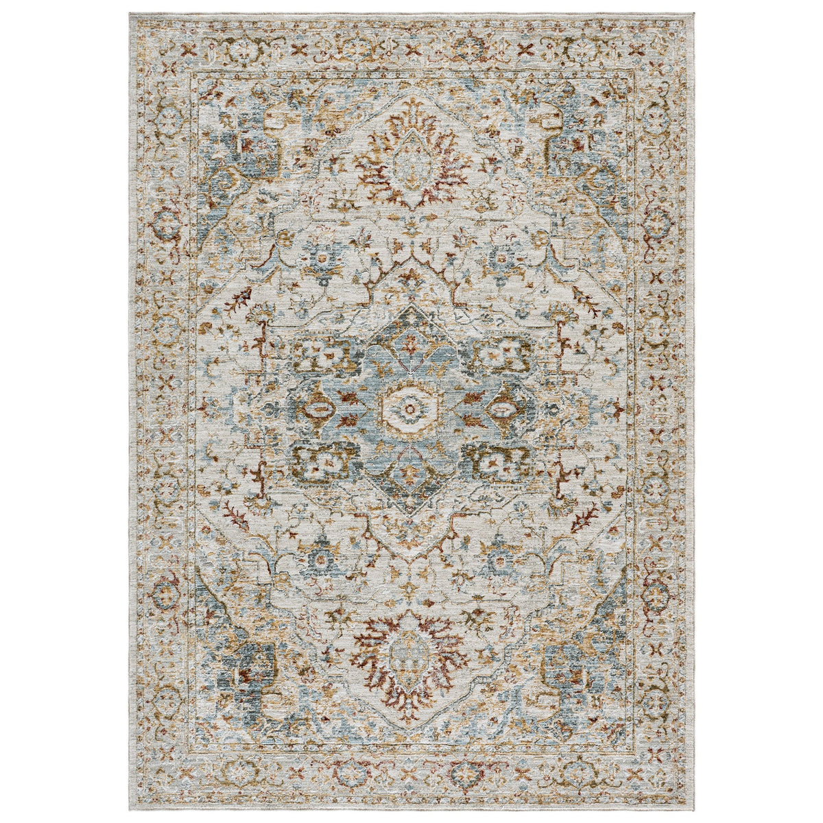 Safavieh Hamilton Area Rug, Ivory Blue, 5'3” x 7'6”