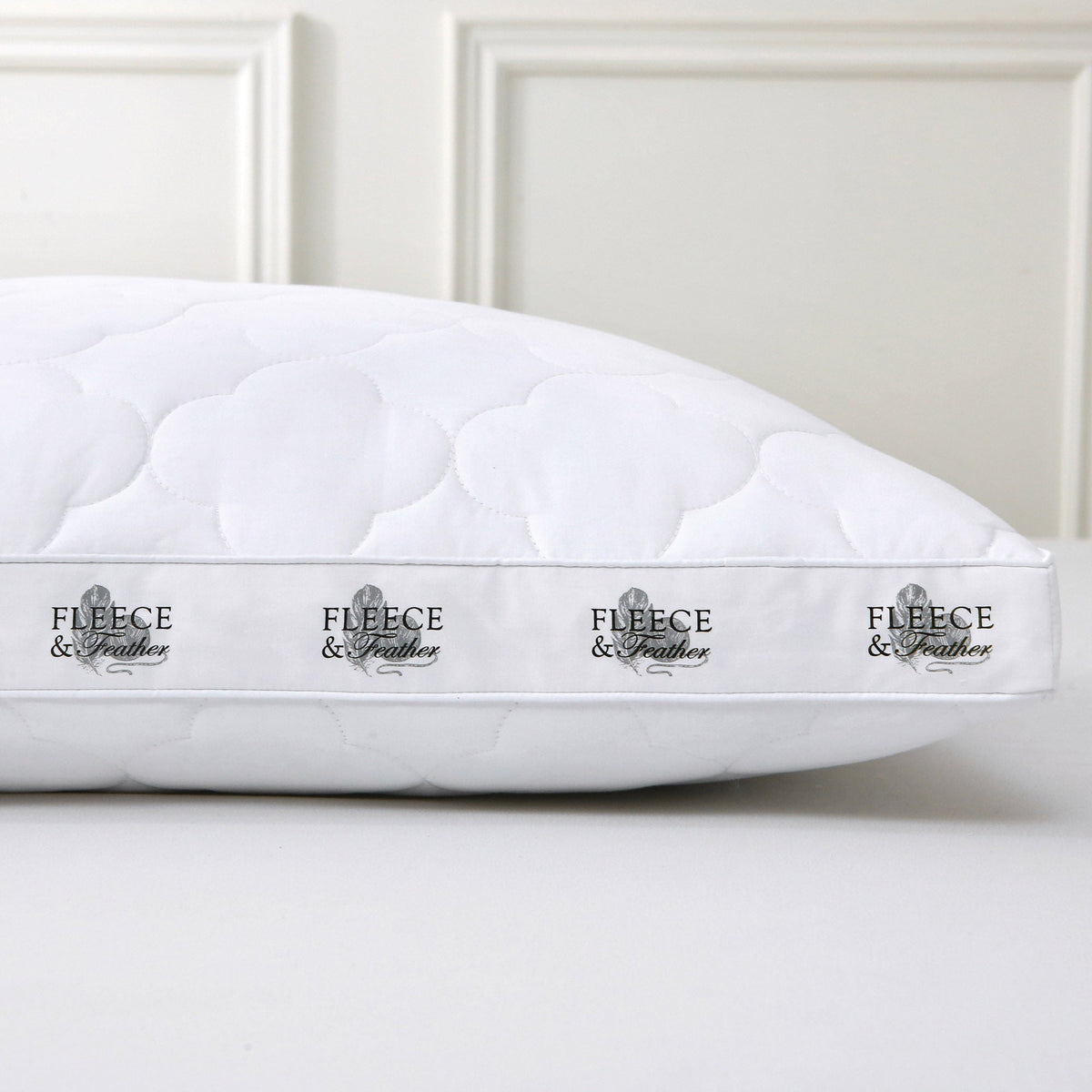 Quilted Wool Blend Surround Pillow