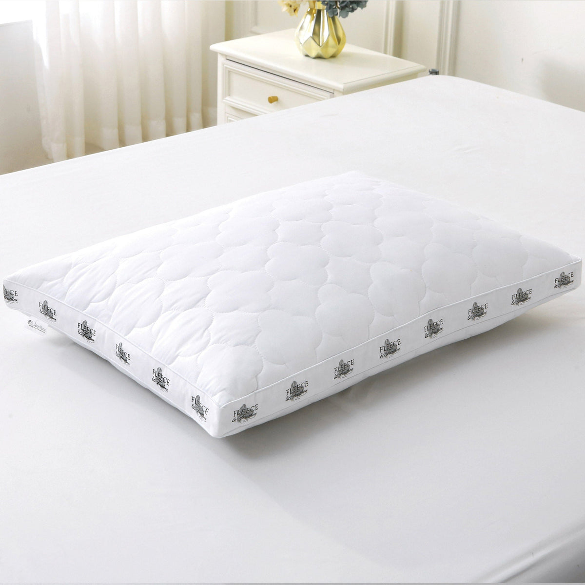 Quilted Wool Blend Surround Pillow