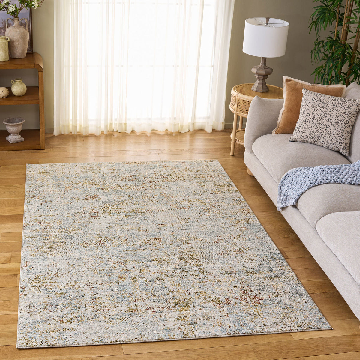 Safavieh Hamilton Area Rug, Blue Gold, 5'3” x 7'6”