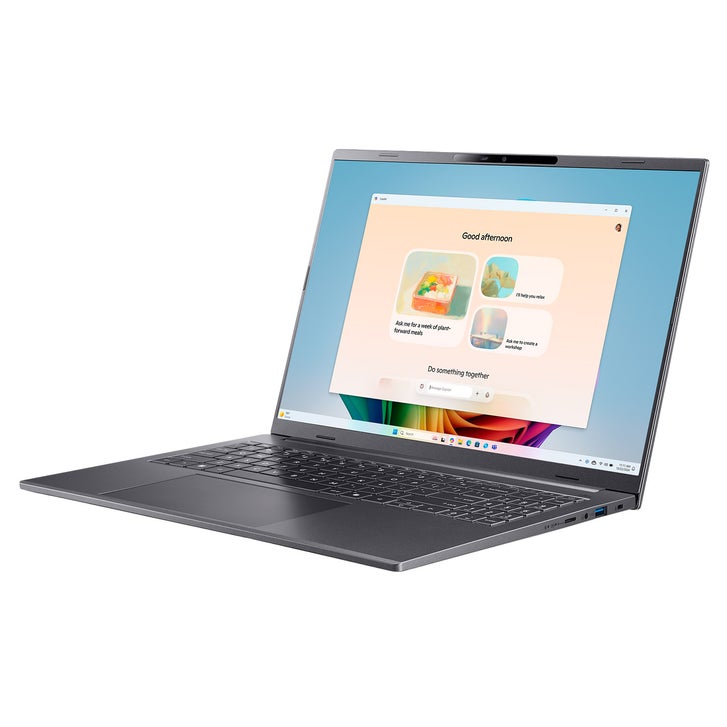 Acer Aspire 16" AI Copilot+ PC Touchscreen Laptop - Intel Core Ultra 5 processor 226V - WUXGA (1920 x 1200) Touchscreen - 16GB RAM - 1TB SSD - Windows 11 Home - Steel Gray – image 4
