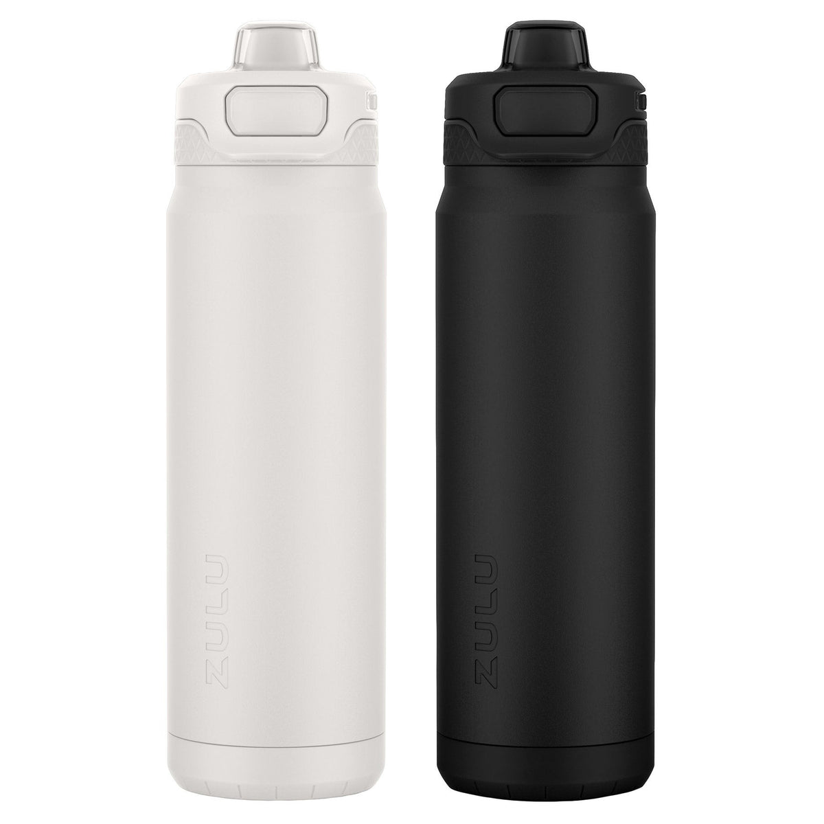 ZULU Powerfill Pro 24 oz. Stainless Steel Water Bottle, 2-pack