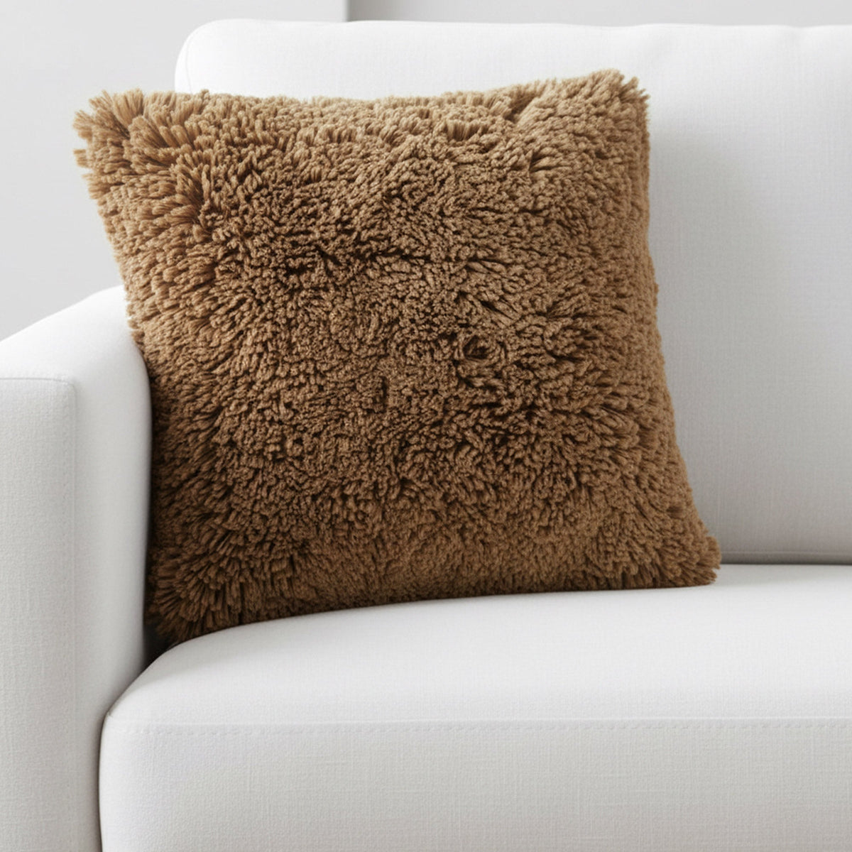 Monarch Faux Fur Decorative Pillow Cover, 2-pack