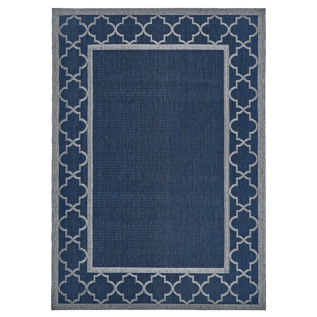 Laguna Indoor/Outdoor Area Rug, Simeon Navy Gray, 8'8” x 13'