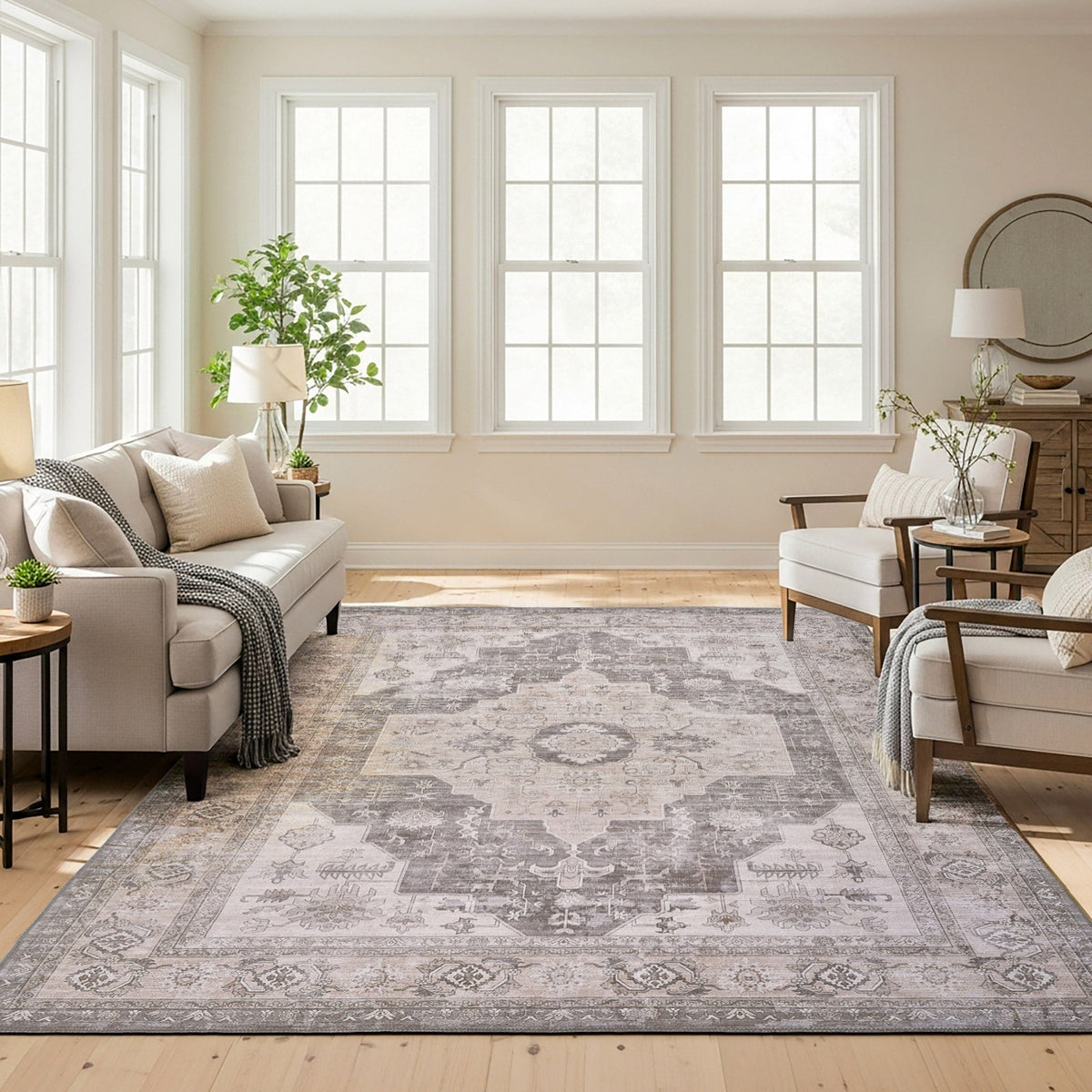 Vintage Area Rug, Donati, 6'6” x 9'6”