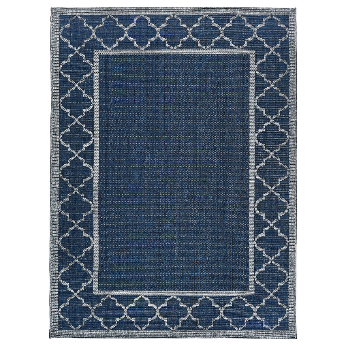 Laguna Indoor/Outdoor Area Rug, Simeon Navy Gray, 7'10” x 10'