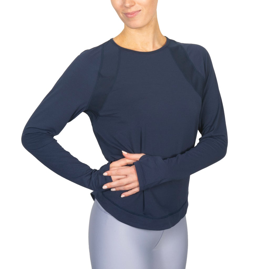 [color:navy] Sweaty Betty Women's Long Sleeve Top - Navy - image 3