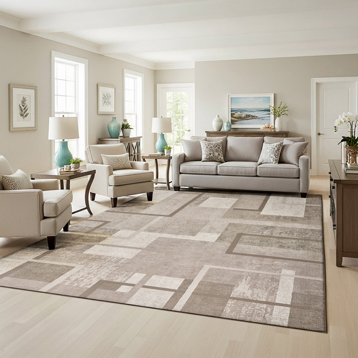 Eden Area Rug, Abstract Geo, 8'8" x 13'