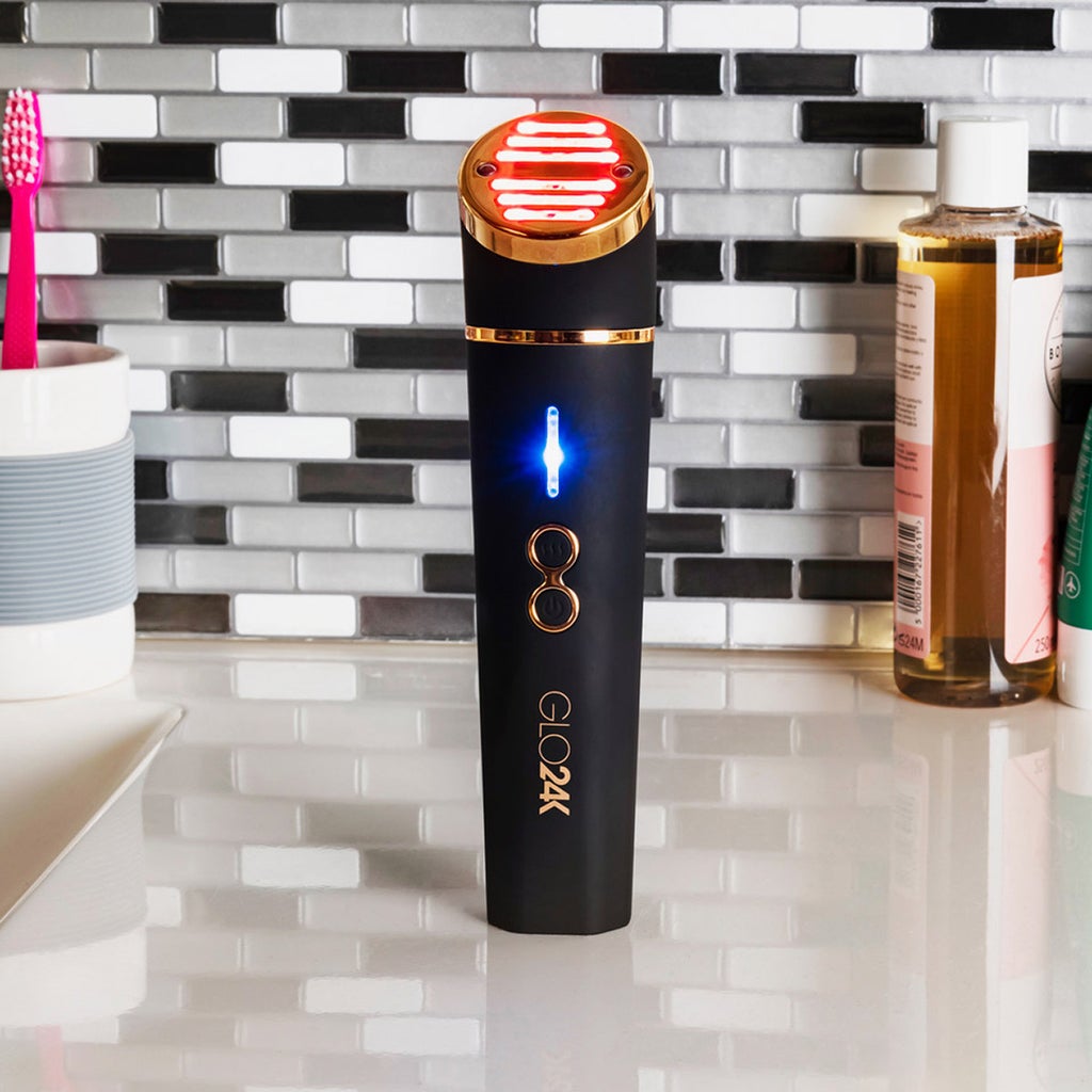 GLO24K Red Light LED Rejuvenation Device with Heat / Vibration + Hydra Gel - product image
