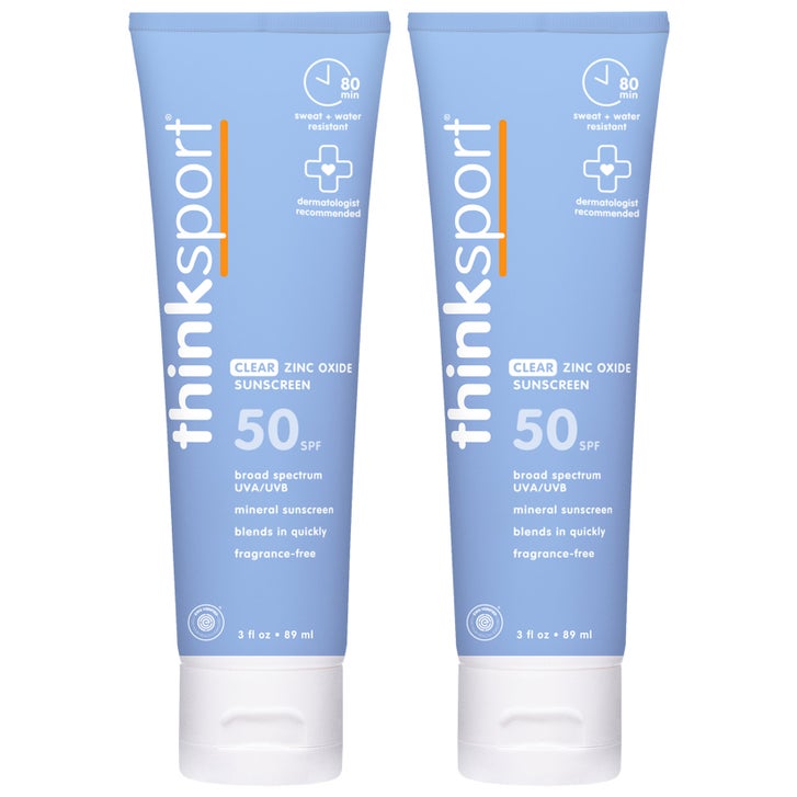 Thinksport Clear Zinc Mineral Sunscreen Lotion SPF 50, 3 fl oz, 2-pack - image 1