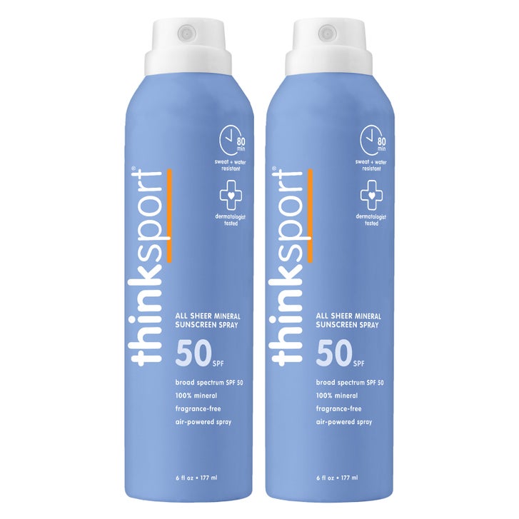 Thinksport All Sheer Mineral Sunscreen Spray SPF 50+, 6 oz, 2-pack - image 1