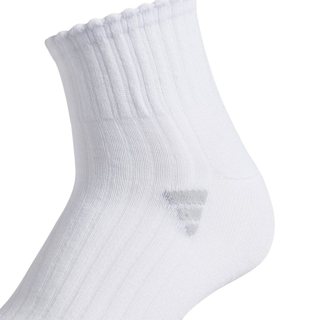 [color:white] adidas Women's Quarter Sock, 6-pair - White - image 4