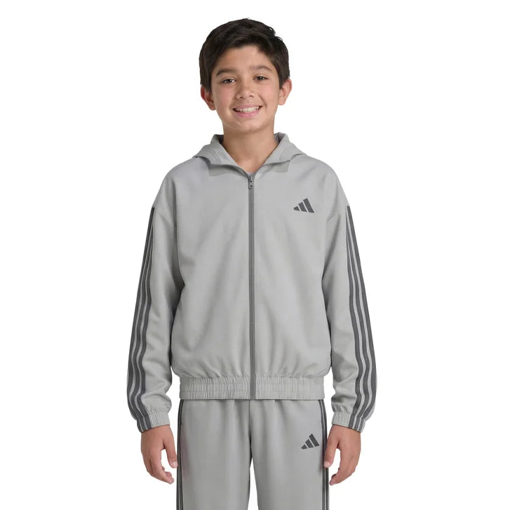 adidas Youth Tricot Hooded Full Zip - image 1