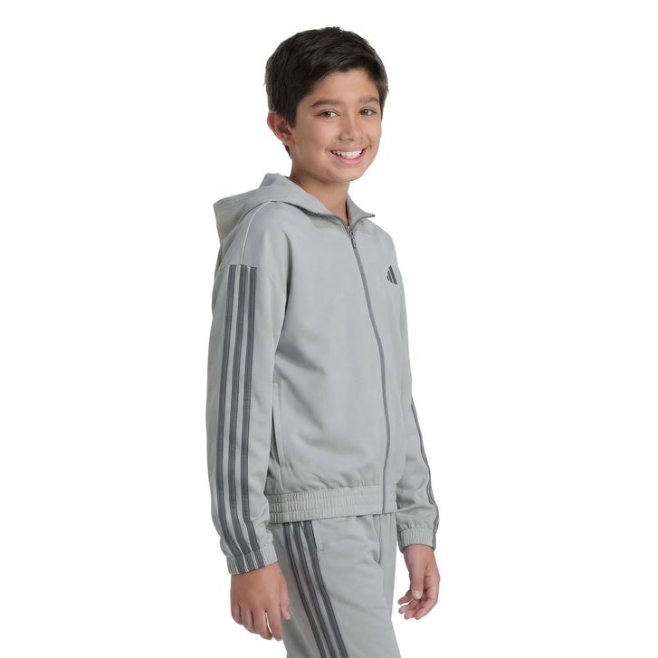 adidas Youth Tricot Hooded Full Zip - image 3