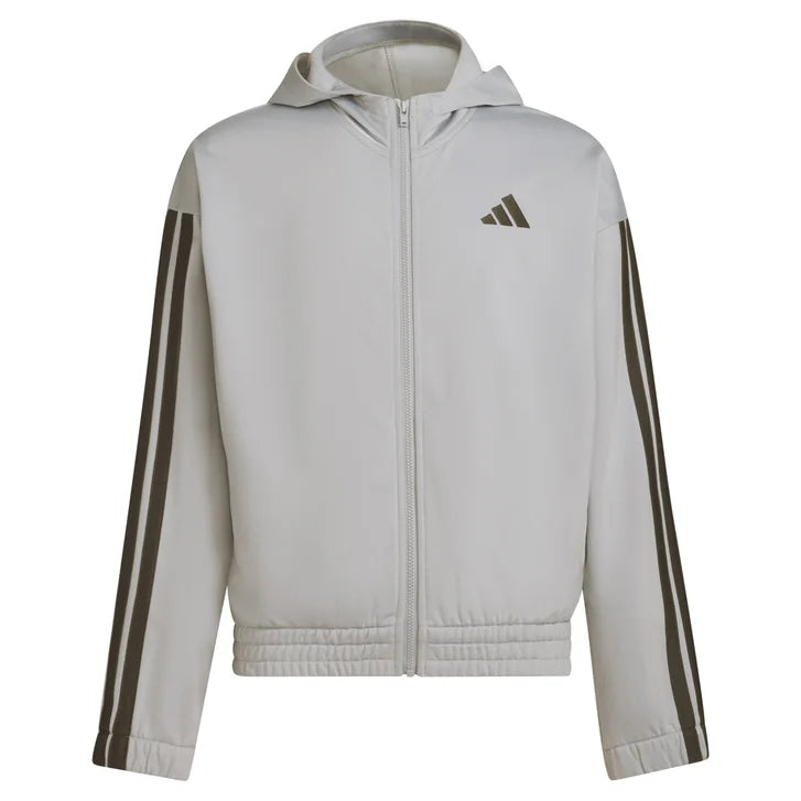 adidas Youth Tricot Hooded Full Zip - image 5