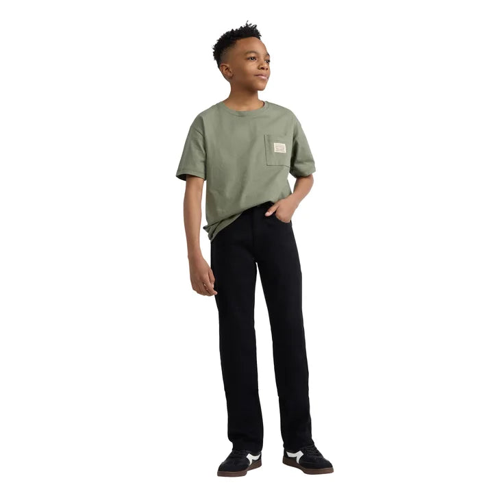 [color:black] Levi's Youth Straight-Leg Jean - Black - image 9