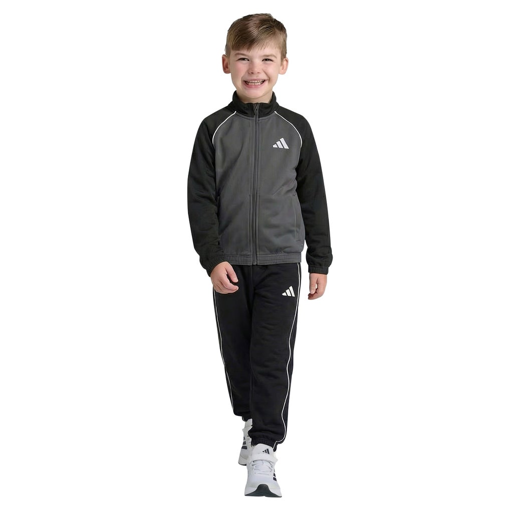 [color:black] adidas Kids' 2-piece Tricot Set - Black - image 1